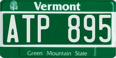 VT license plate ATP895