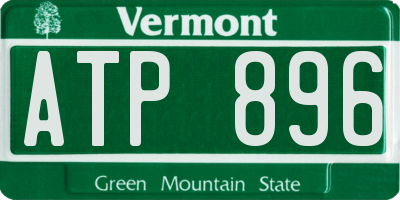 VT license plate ATP896