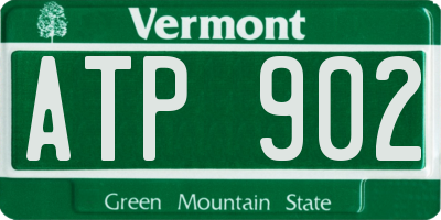 VT license plate ATP902
