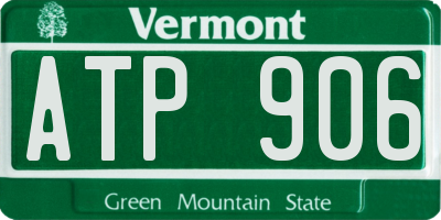 VT license plate ATP906