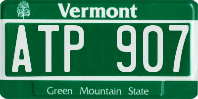 VT license plate ATP907