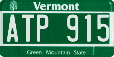 VT license plate ATP915