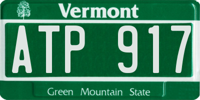 VT license plate ATP917