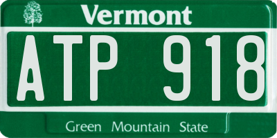 VT license plate ATP918