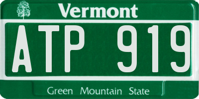 VT license plate ATP919