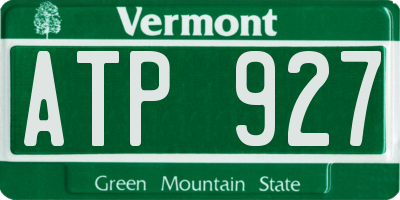 VT license plate ATP927