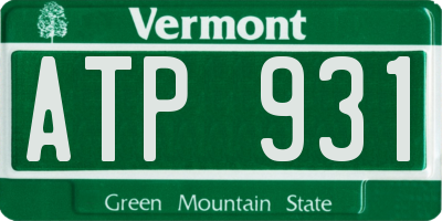 VT license plate ATP931