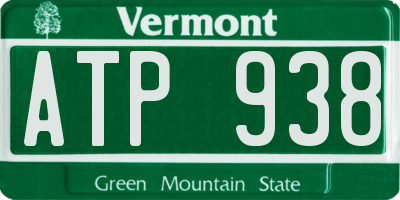VT license plate ATP938