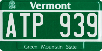 VT license plate ATP939