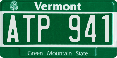 VT license plate ATP941