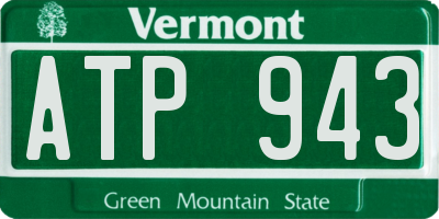 VT license plate ATP943