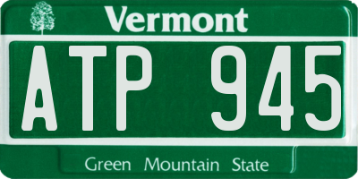 VT license plate ATP945