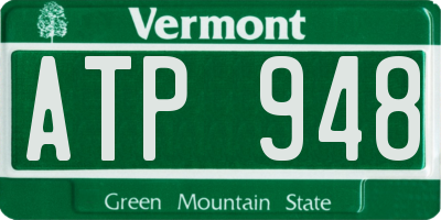 VT license plate ATP948