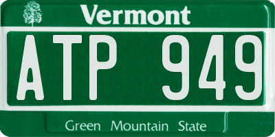 VT license plate ATP949