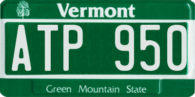 VT license plate ATP950
