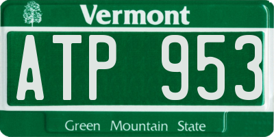 VT license plate ATP953