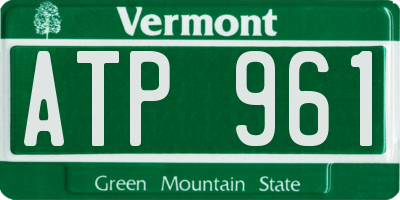 VT license plate ATP961