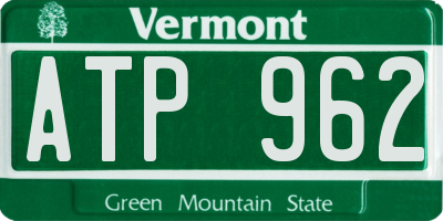 VT license plate ATP962