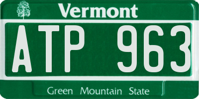 VT license plate ATP963