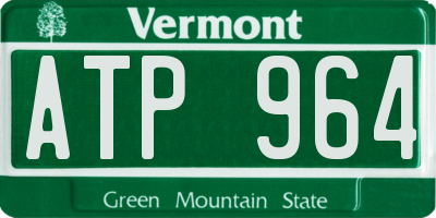 VT license plate ATP964