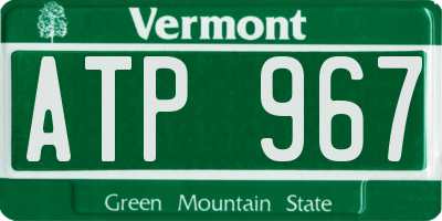 VT license plate ATP967
