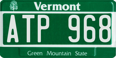 VT license plate ATP968