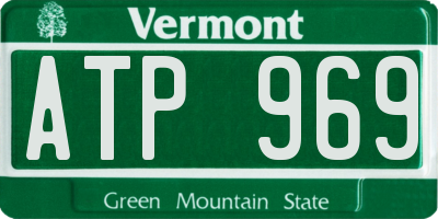 VT license plate ATP969