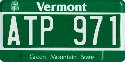 VT license plate ATP971