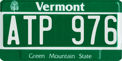 VT license plate ATP976