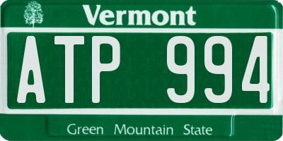 VT license plate ATP994
