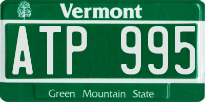 VT license plate ATP995