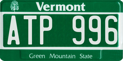 VT license plate ATP996