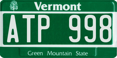 VT license plate ATP998