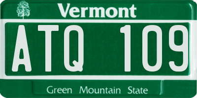VT license plate ATQ109