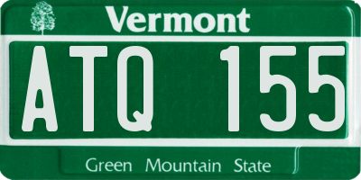 VT license plate ATQ155