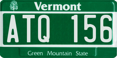 VT license plate ATQ156