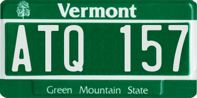 VT license plate ATQ157