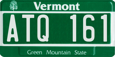 VT license plate ATQ161