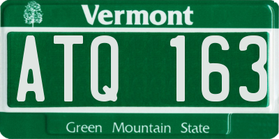 VT license plate ATQ163