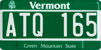 VT license plate ATQ165