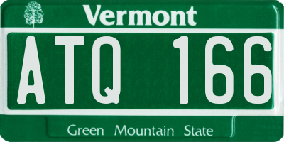 VT license plate ATQ166