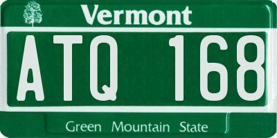 VT license plate ATQ168