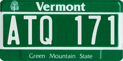 VT license plate ATQ171
