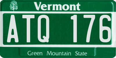 VT license plate ATQ176