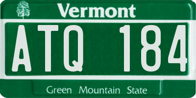 VT license plate ATQ184