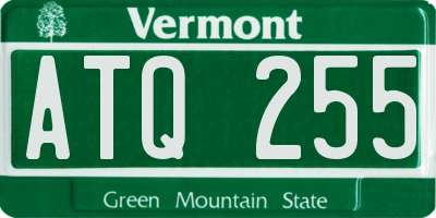VT license plate ATQ255