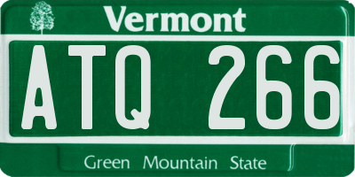 VT license plate ATQ266