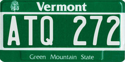 VT license plate ATQ272