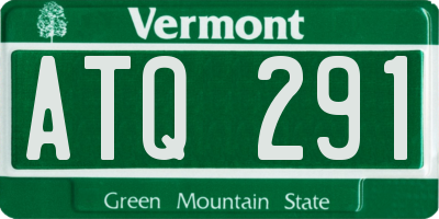 VT license plate ATQ291