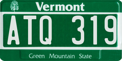 VT license plate ATQ319
